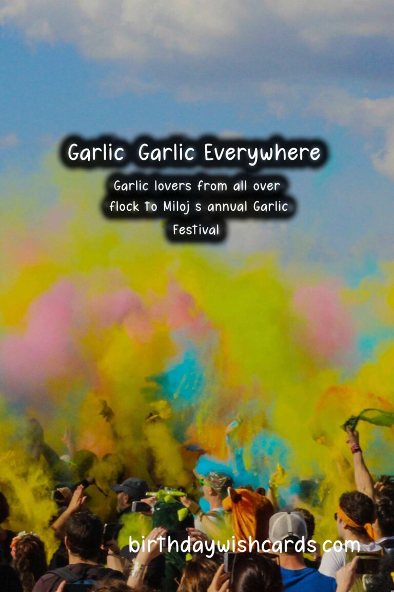 Celebrate the Flavors of Garlic at Miloj's Annual Garlic Festival on August 15