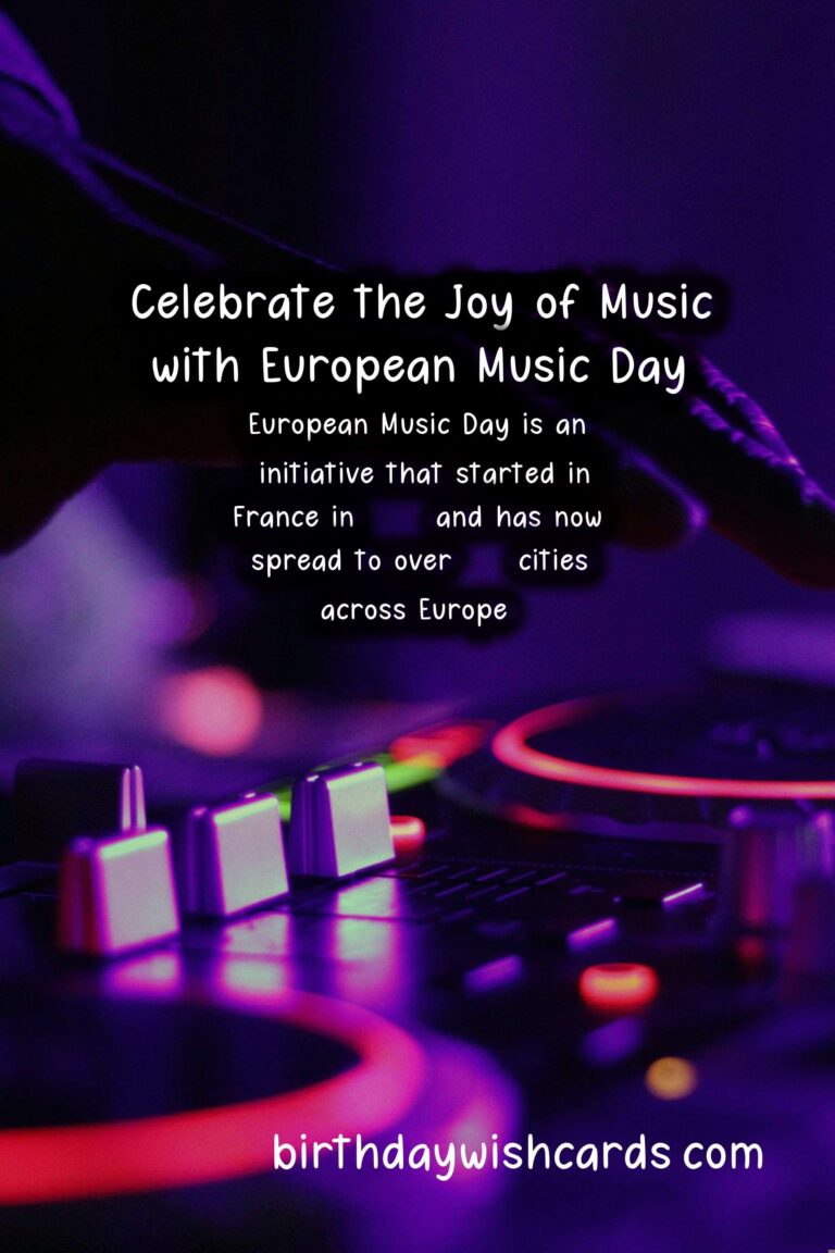 Celebrate the Joy of Music with European Music Day – June 21