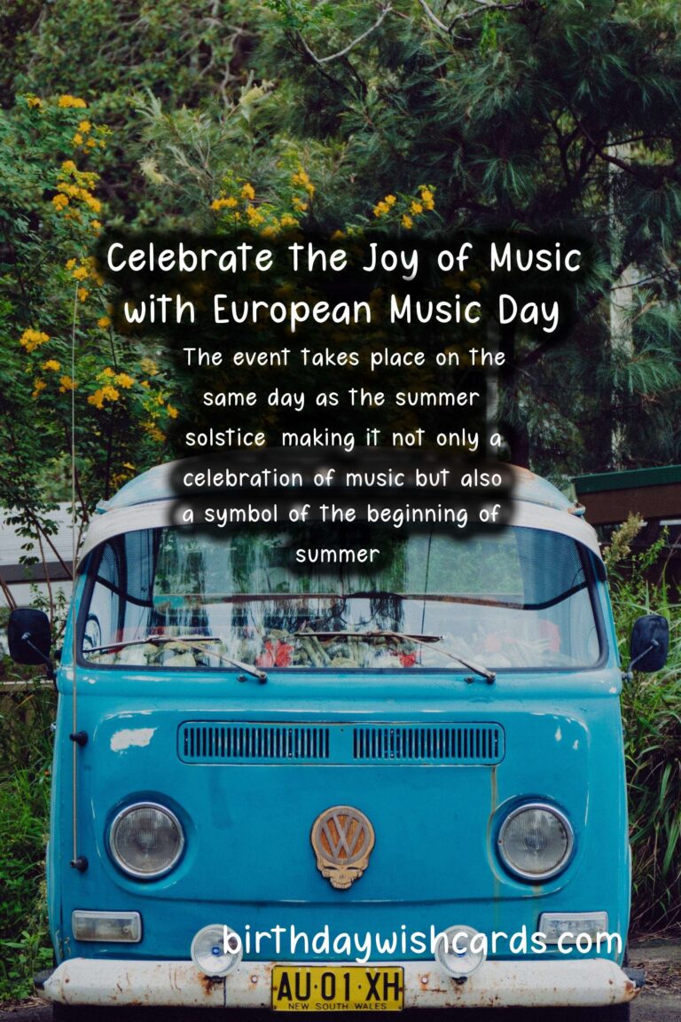 Celebrate the Joy of Music with European Music Day - June 21