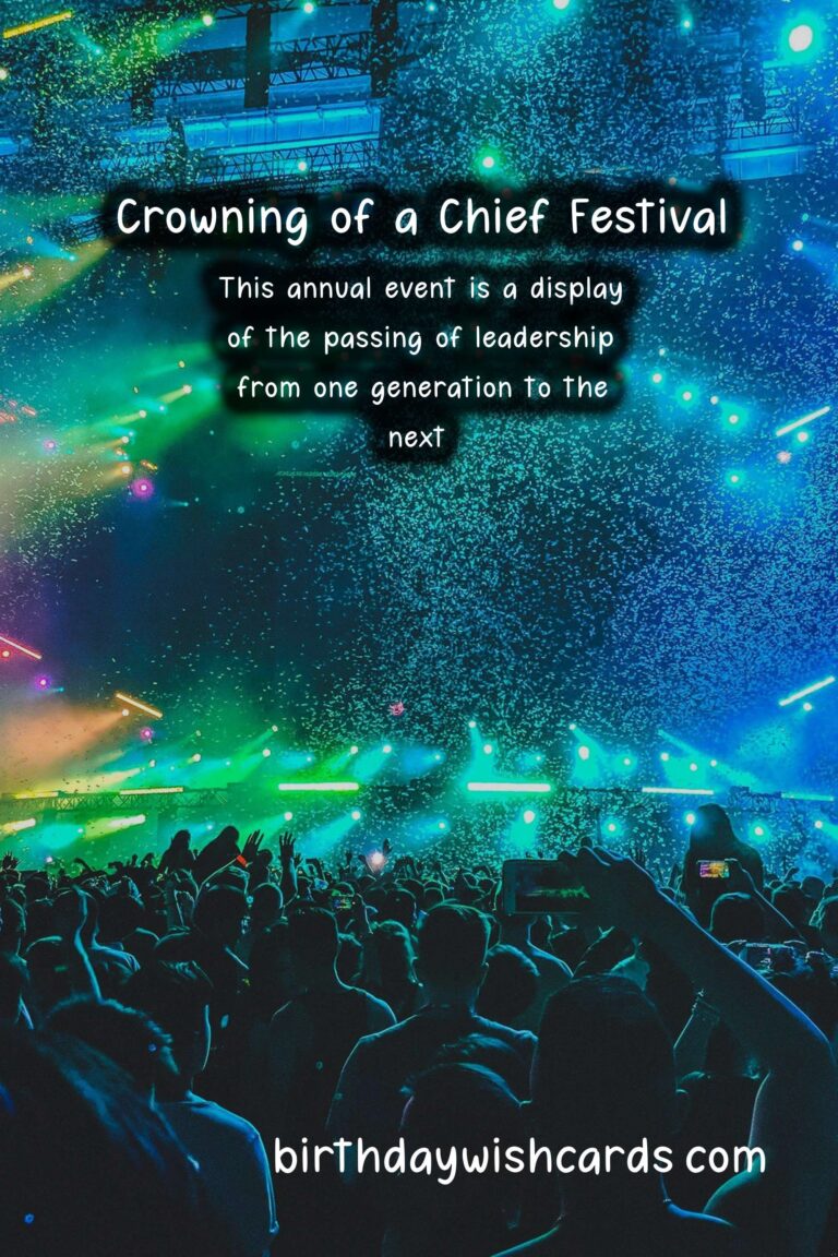 Celebrate the Tradition of Crowning a Chief on June 29th