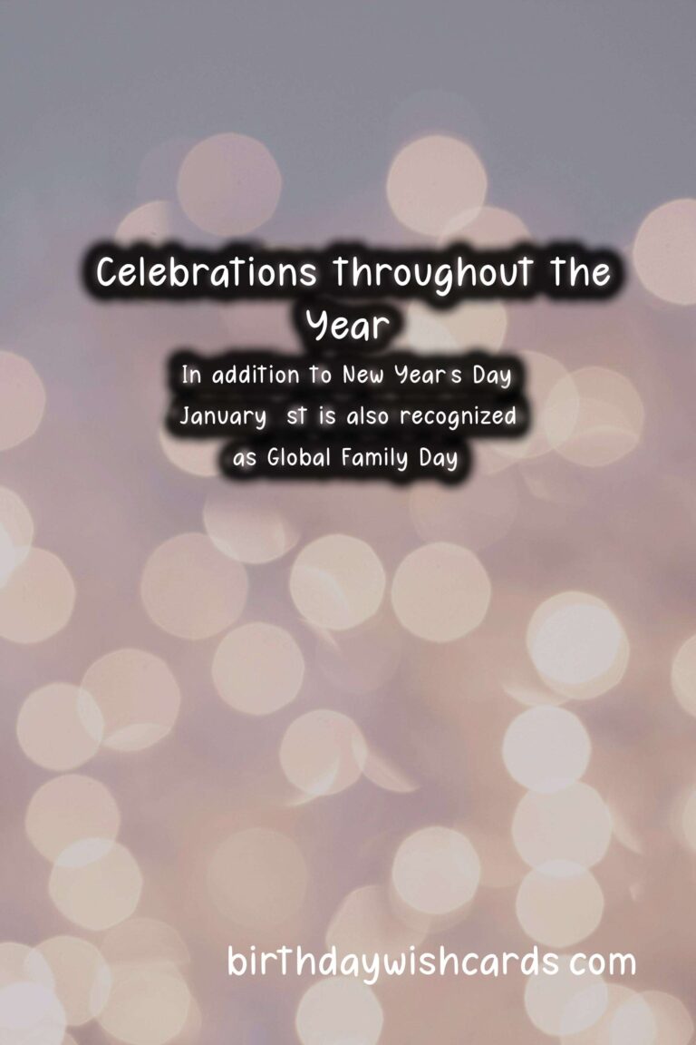 Celebrate the Year with Various Dates - A Year-Long Celebration Guide