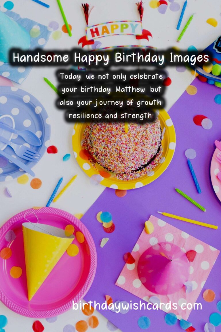 Celebrate the birthday of Matthew with classic wishes and handsome images