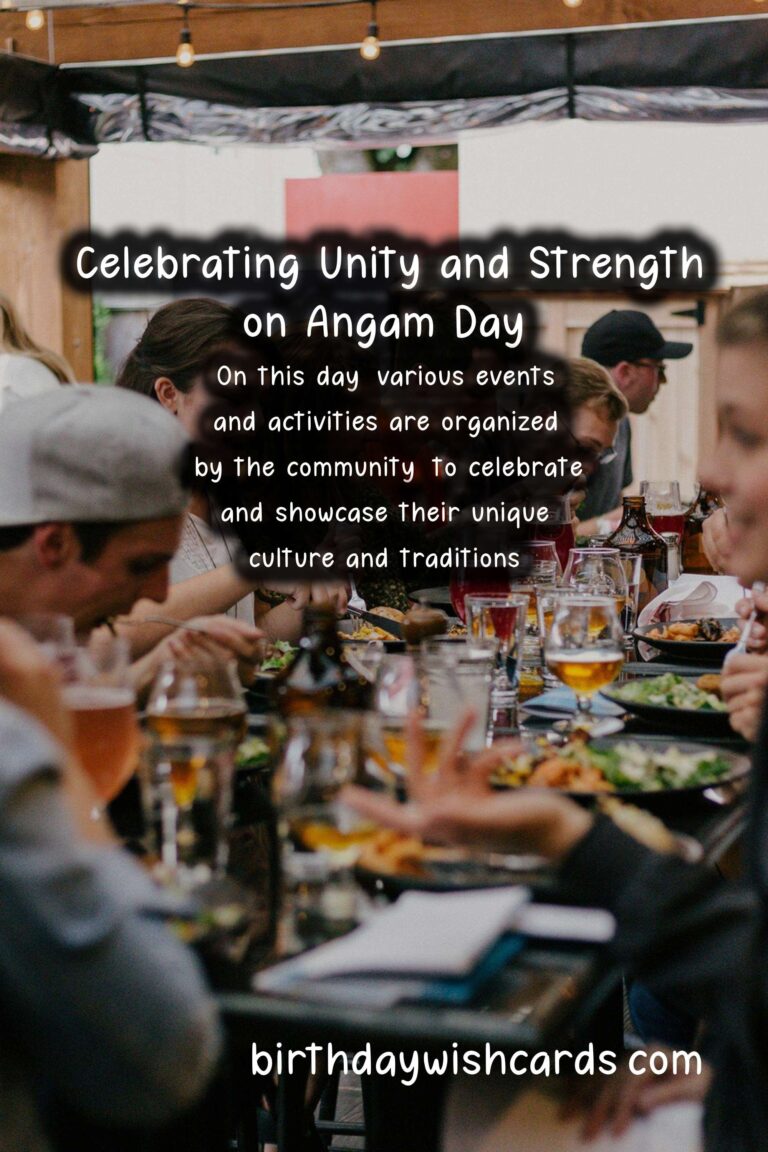 Celebrating Unity and Strength on April 30 – Angam Day