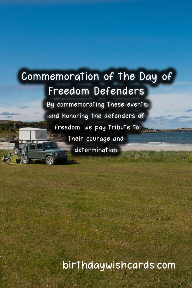 Commemoration of the Day of Freedom Defenders – January 13