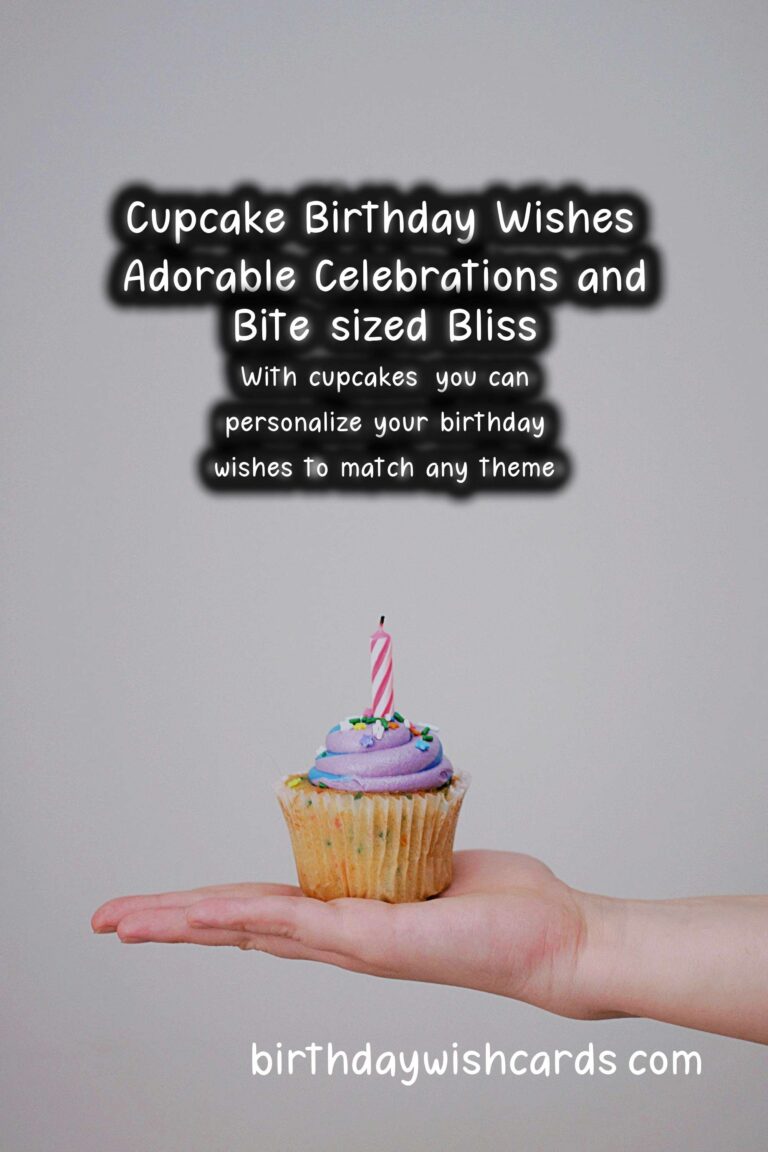 Cupcake Birthday Wishes: Adorable Celebrations and Bite-sized Bliss