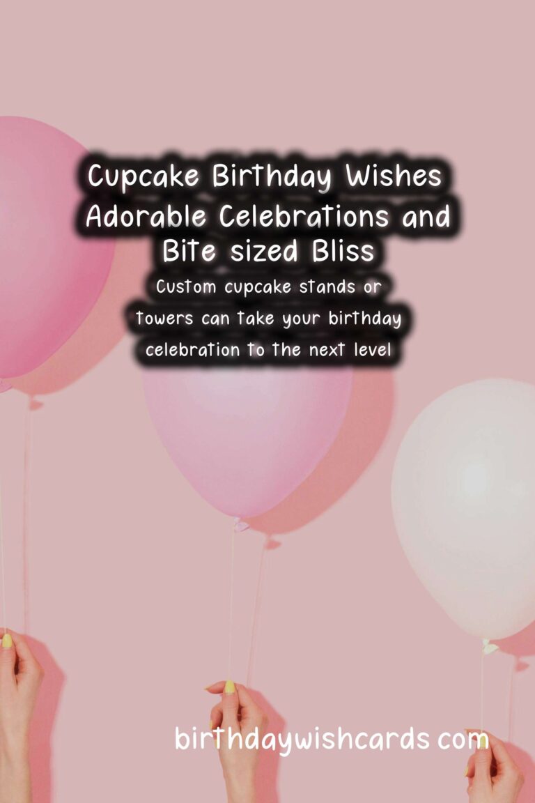 Cupcake Birthday Wishes: Adorable Celebrations and Bite-sized Bliss