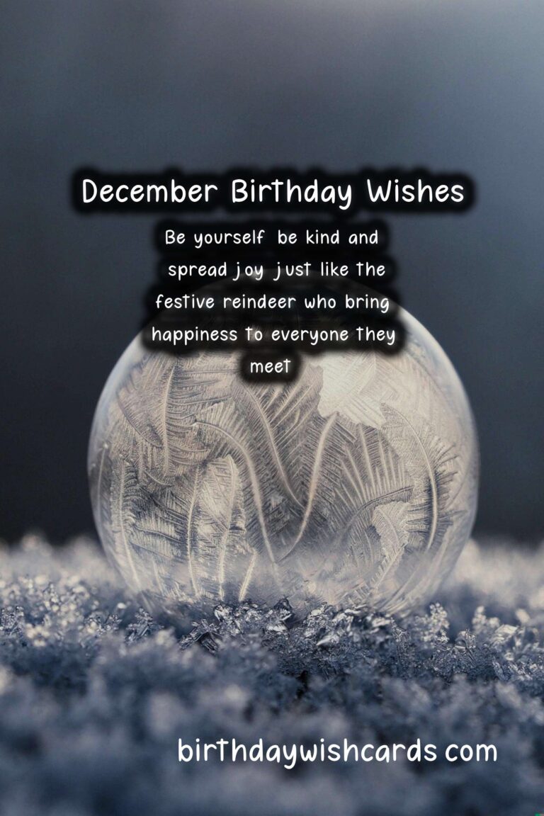 December Birthday Wishes: Festive Reindeer and Magical Polar Bears