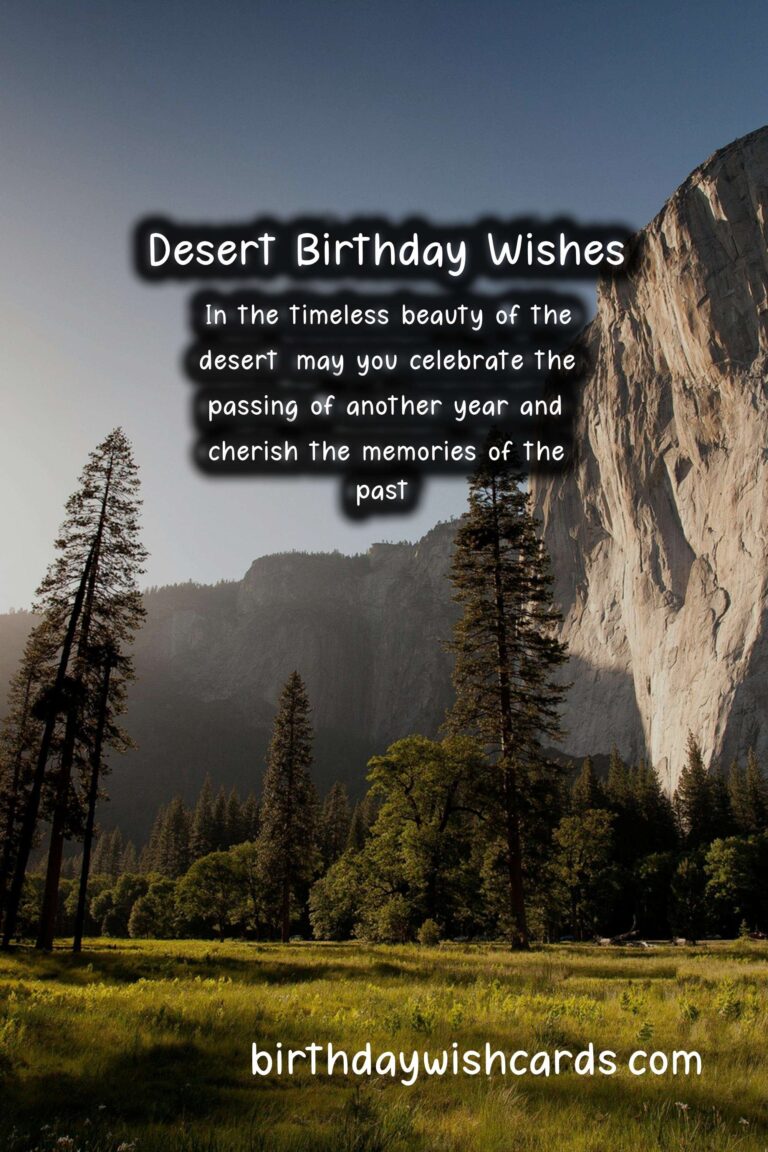 Desert Birthday Wishes: Quiet and Timeless Celebrations