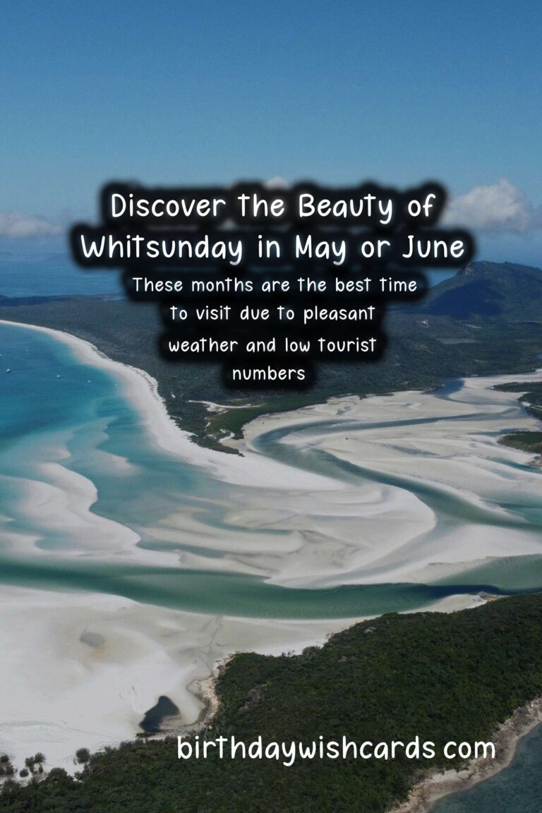 Discover the Beauty of Whitsunday in May or June