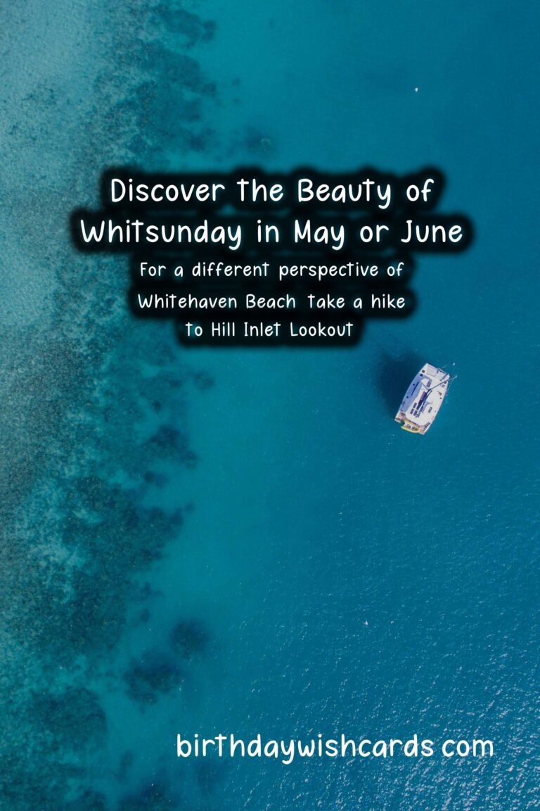 Discover the Beauty of Whitsunday in May or June