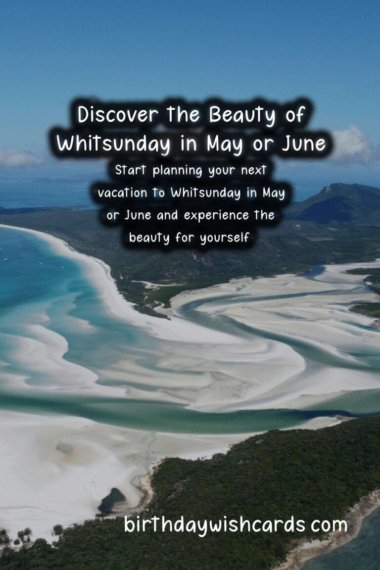 Discover the Beauty of Whitsunday in May or June