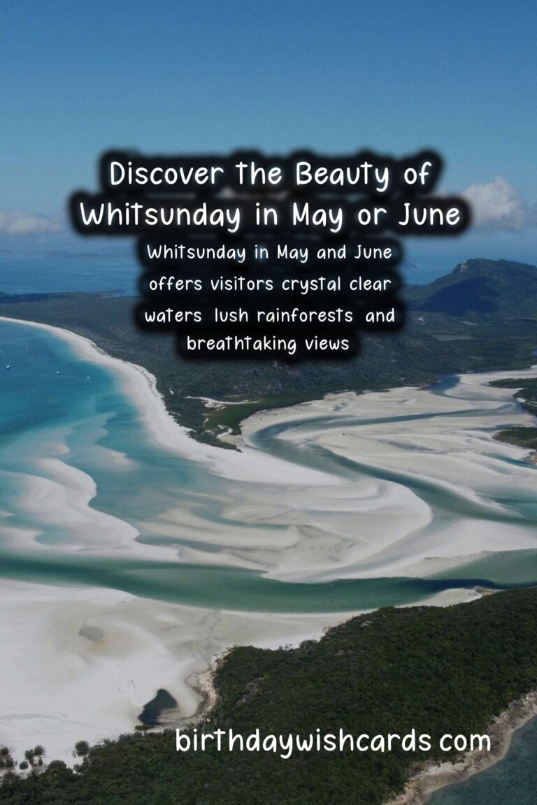 Discover the Beauty of Whitsunday in May or June