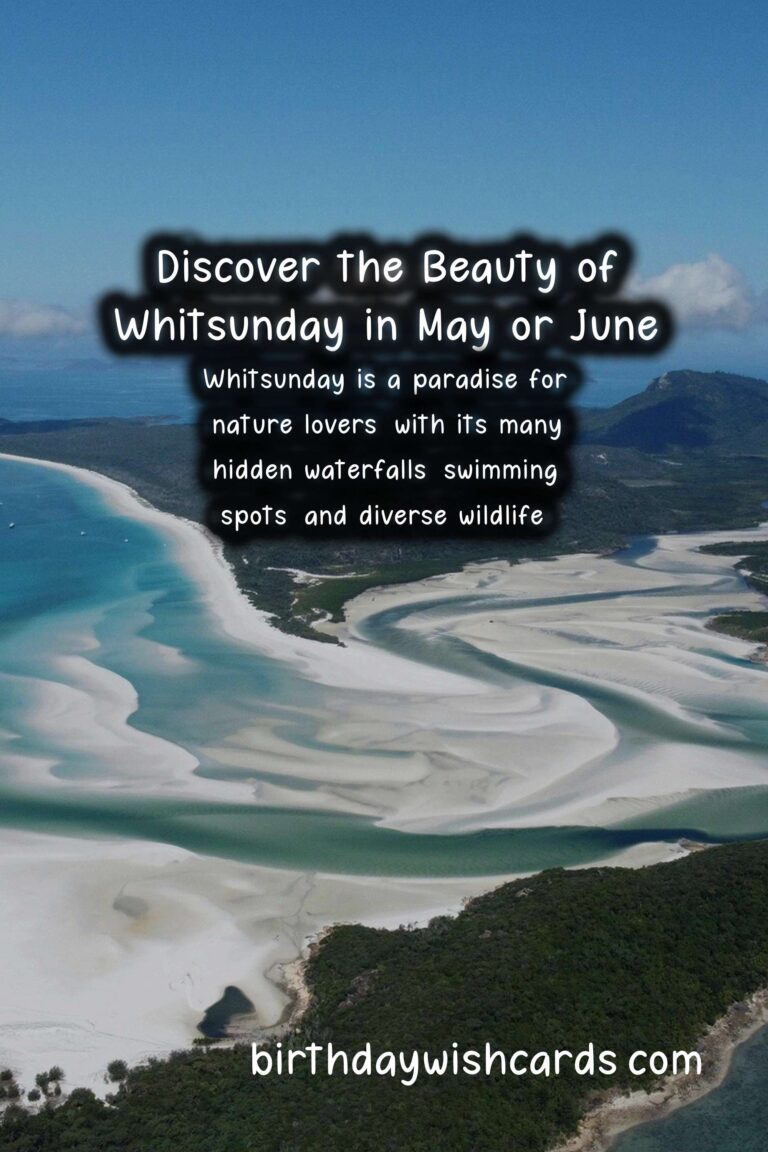 Discover the Beauty of Whitsunday in May or June
