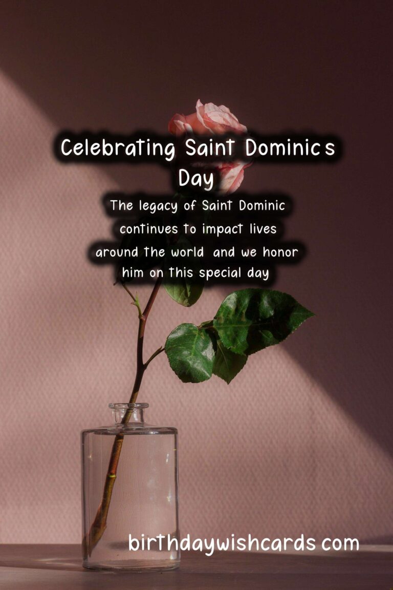 Dominic’s Day – A Celebration of Saints