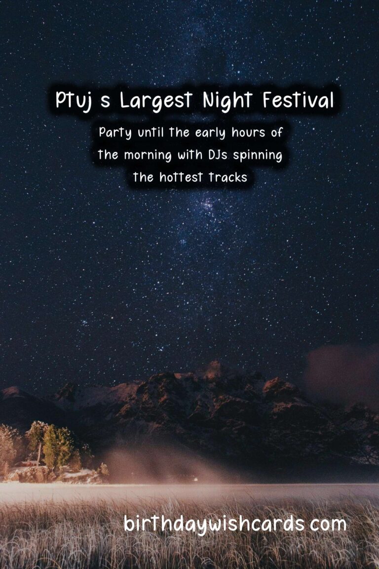 Experience the Excitement at Ptuj’s Largest Night Festival