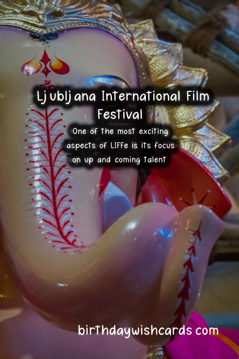 Experience the Magic of Ljubljana International Film Festival Late November