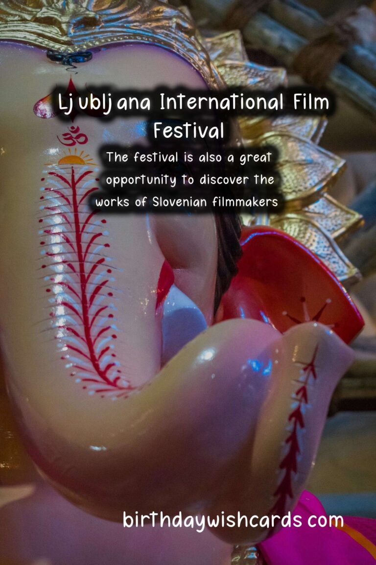 Experience the Magic of Ljubljana International Film Festival Late November