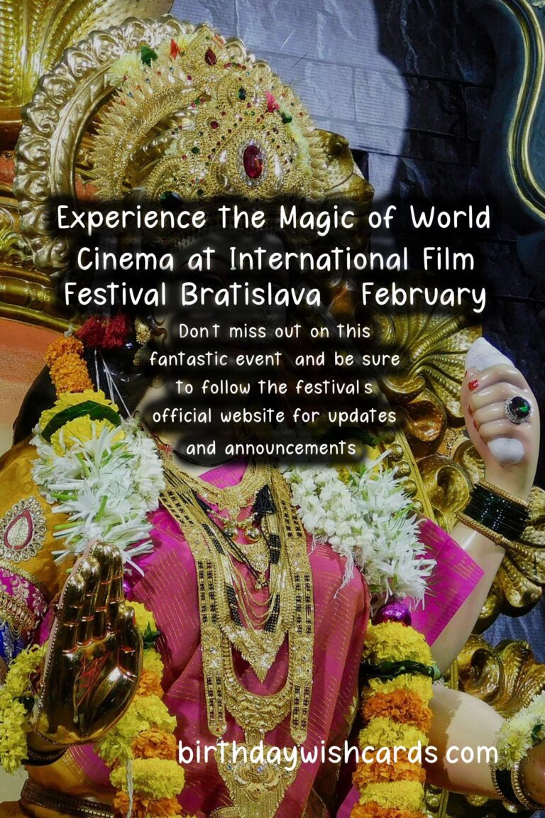 Experience the Magic of World Cinema at International Film Festival Bratislava - February