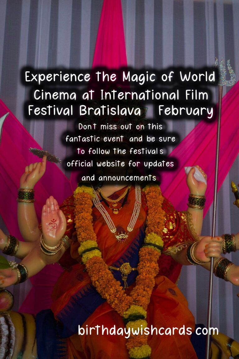 Experience the Magic of World Cinema at International Film Festival Bratislava - February