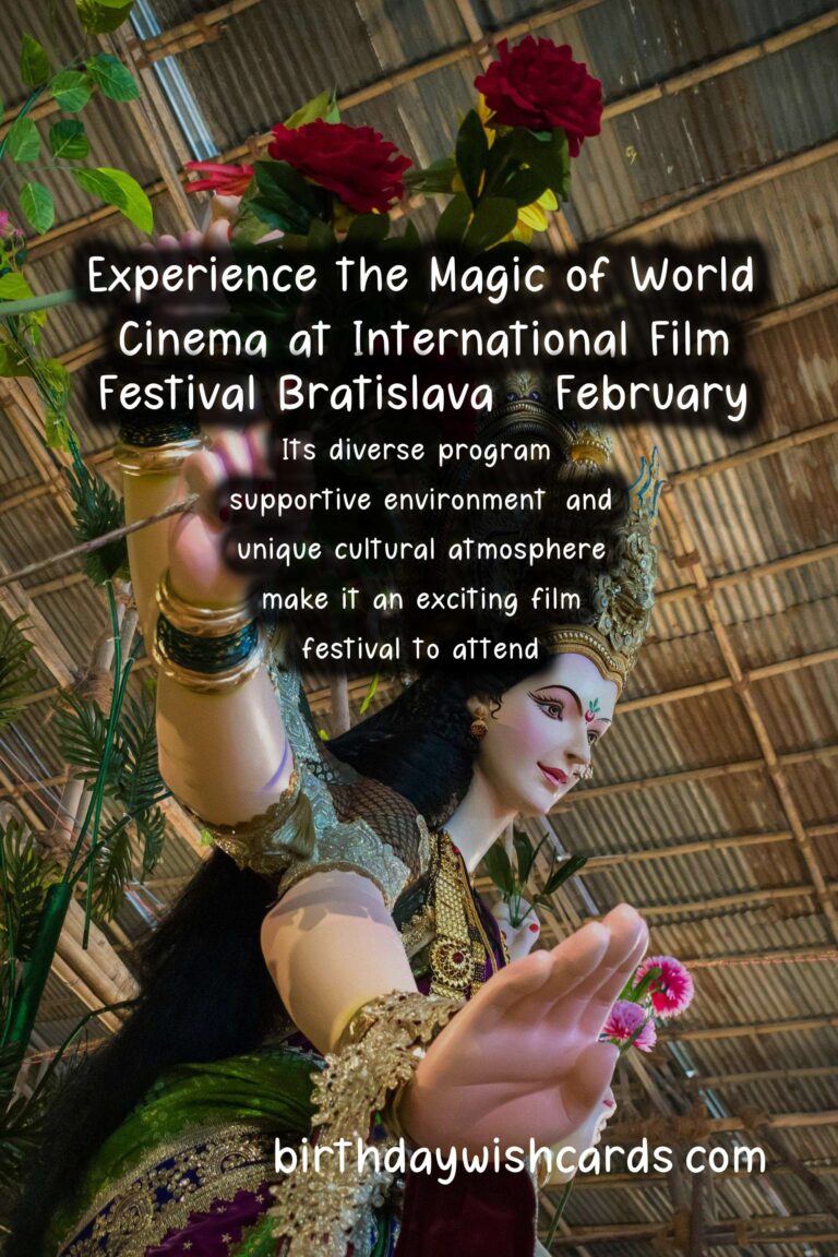 Experience the Magic of World Cinema at International Film Festival Bratislava - February