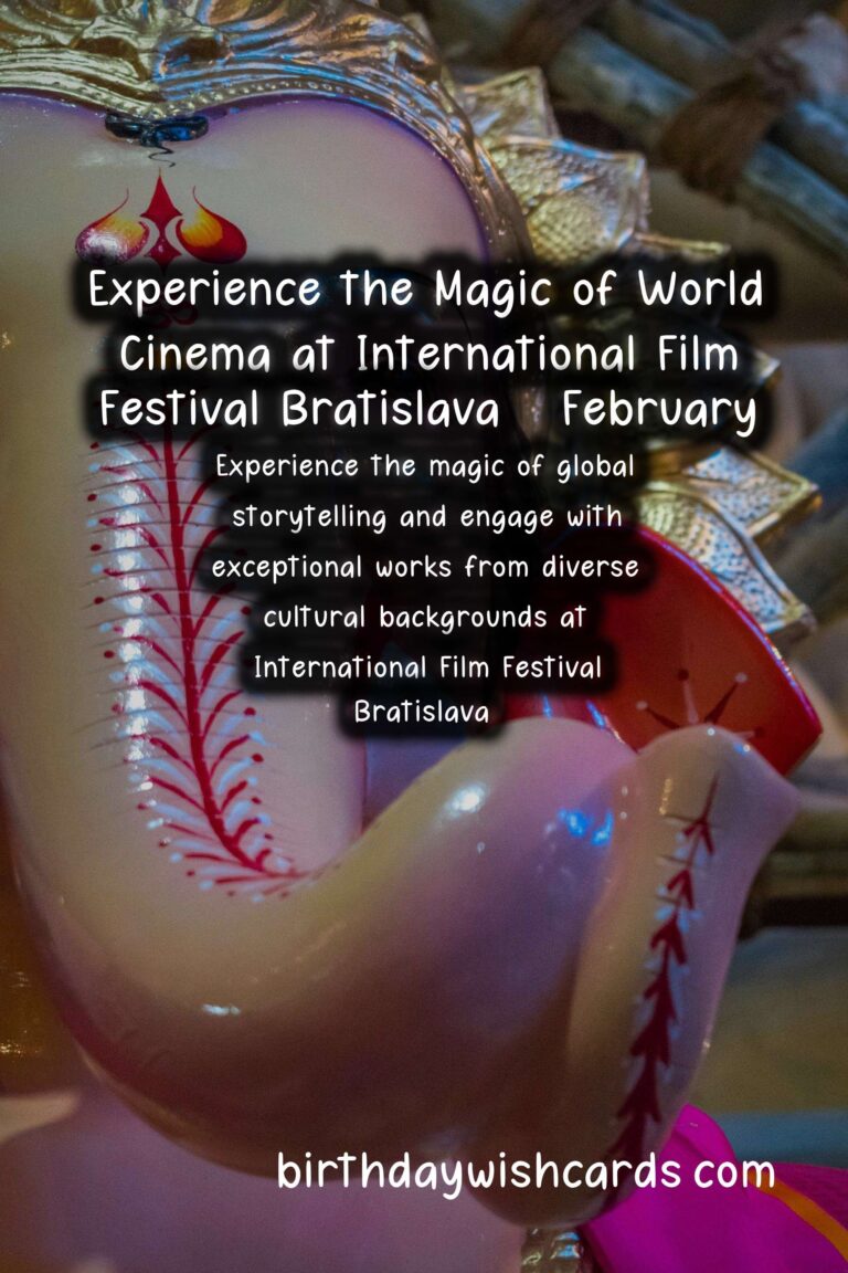 Experience the Magic of World Cinema at International Film Festival Bratislava - February