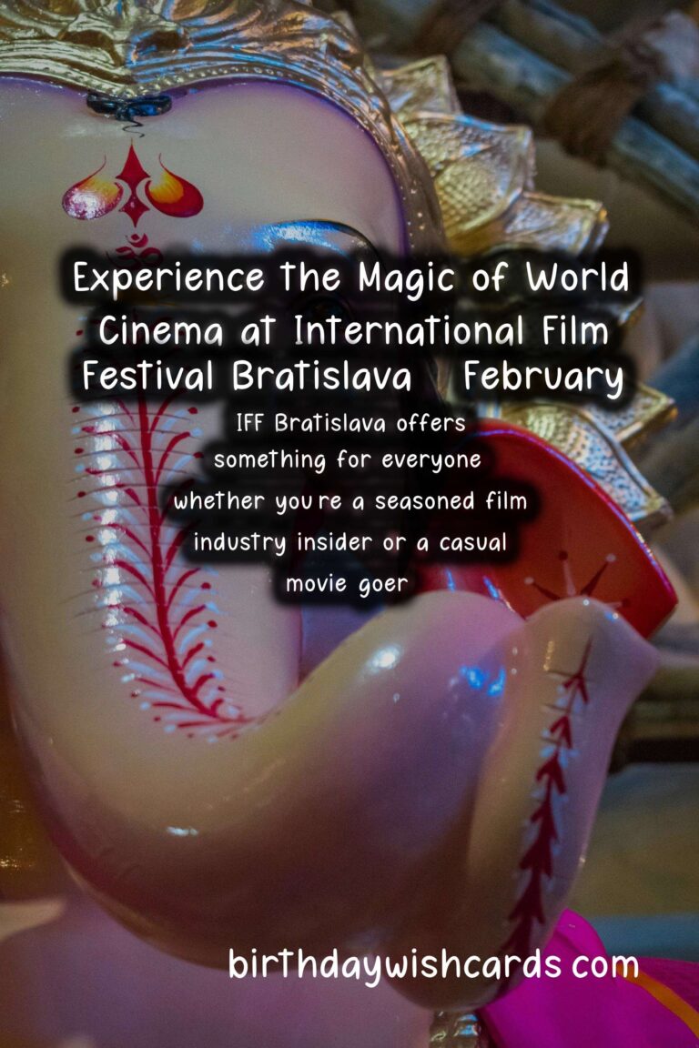 Experience the Magic of World Cinema at International Film Festival Bratislava - February
