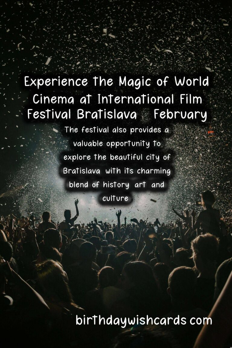 Experience the Magic of World Cinema at International Film Festival Bratislava - February