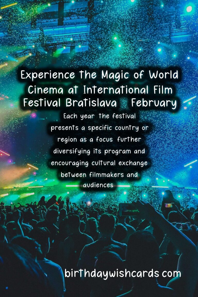 Experience the Magic of World Cinema at International Film Festival Bratislava - February