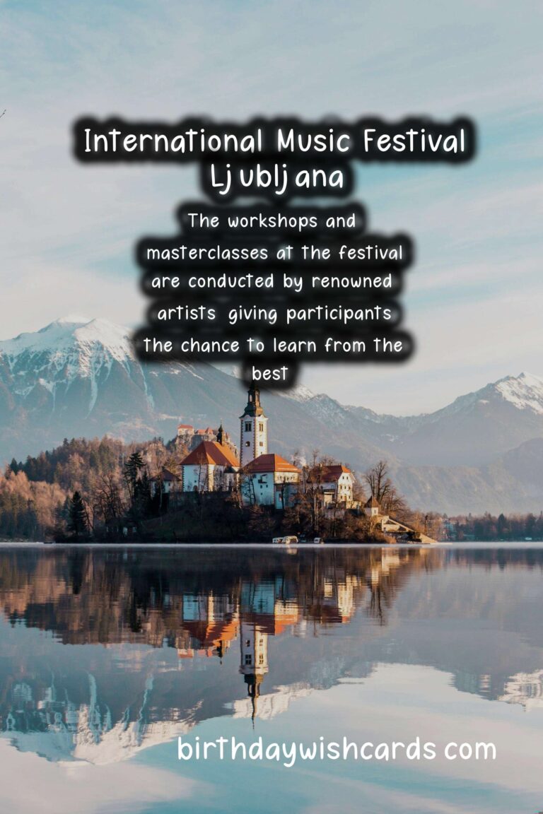 Experience the Thrilling International Music Festival Ljubljana