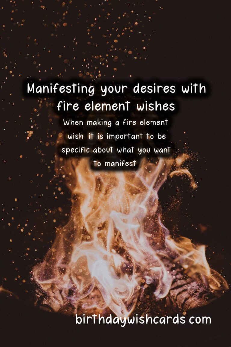 Fire Element Wishes: Igniting Passion and Energy