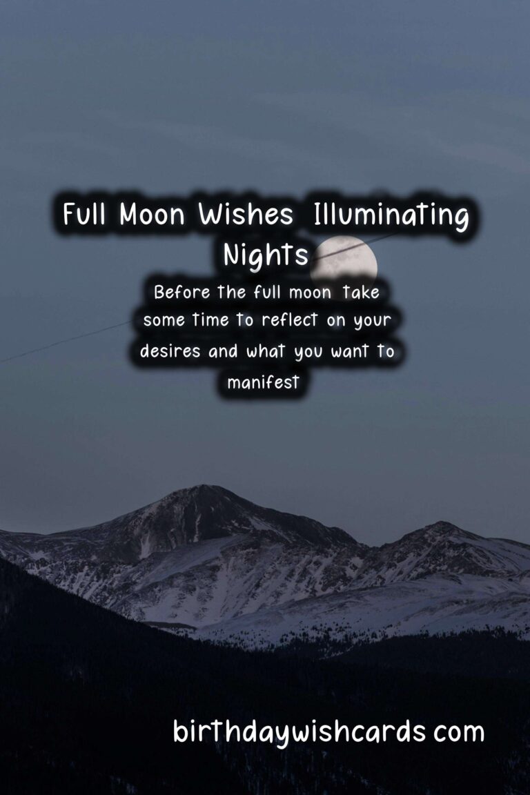 Full Moon Wishes: Illuminating Nights
