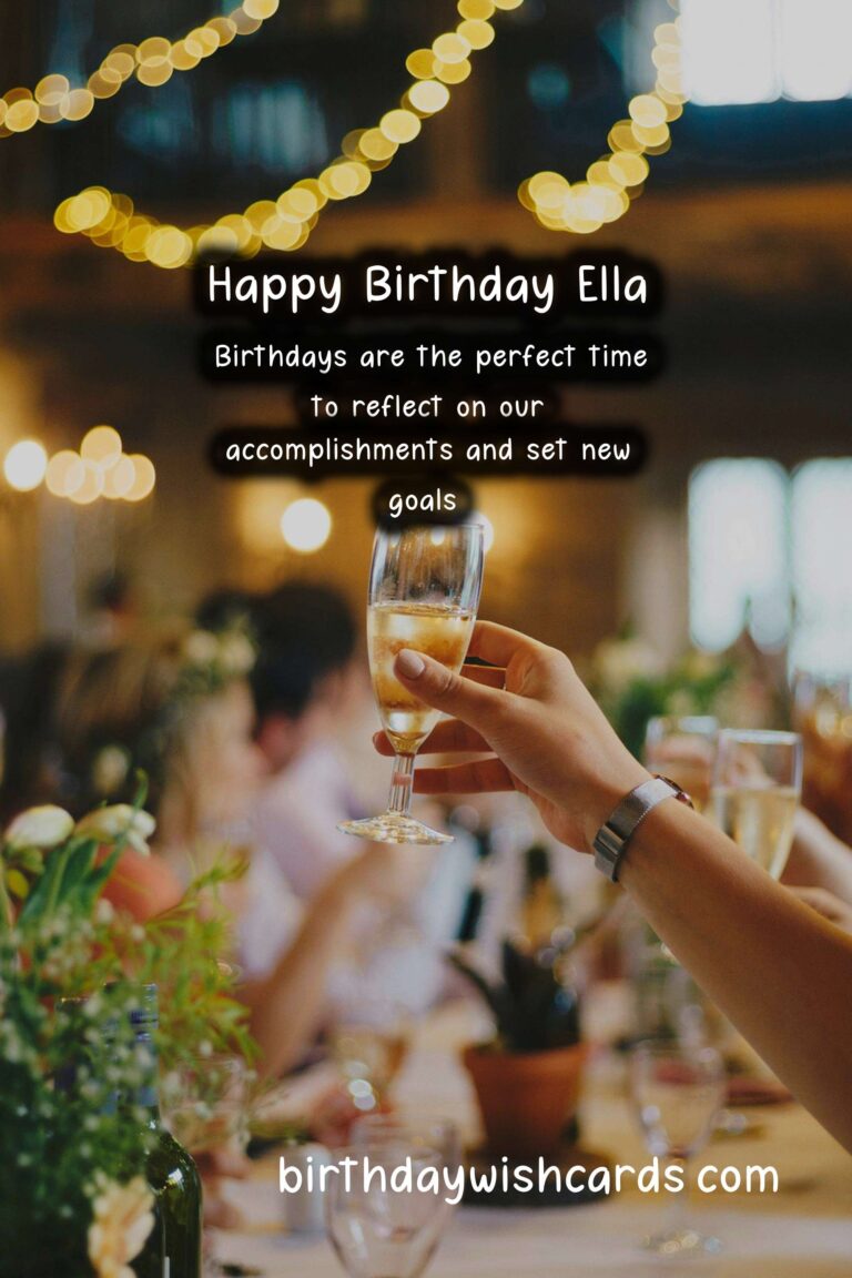 Happy Birthday, Ella! Joyful Wishes and Cute Images