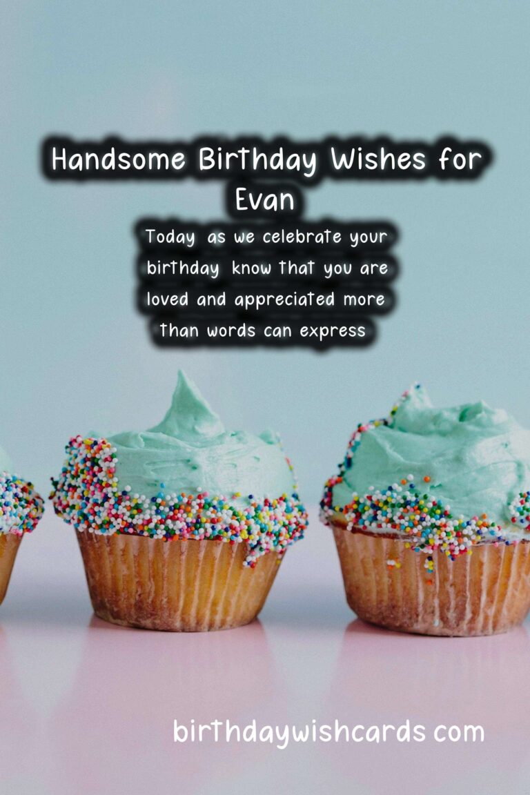 Happy Birthday, Evan! Heartwarming Wishes and Handsome Images