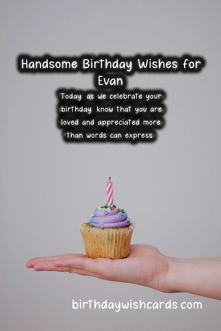 Happy Birthday, Evan! Heartwarming Wishes and Handsome Images