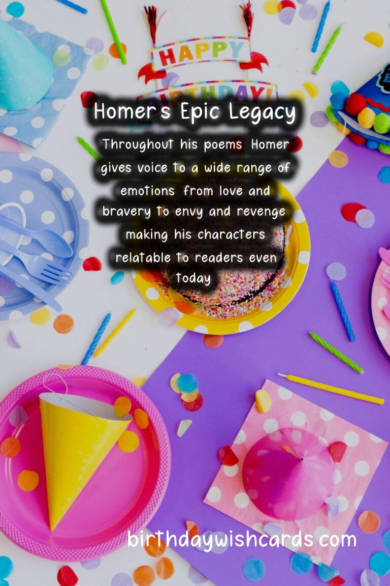 Homer Birthday Wishes: Epic Quotes and Mythological Glory