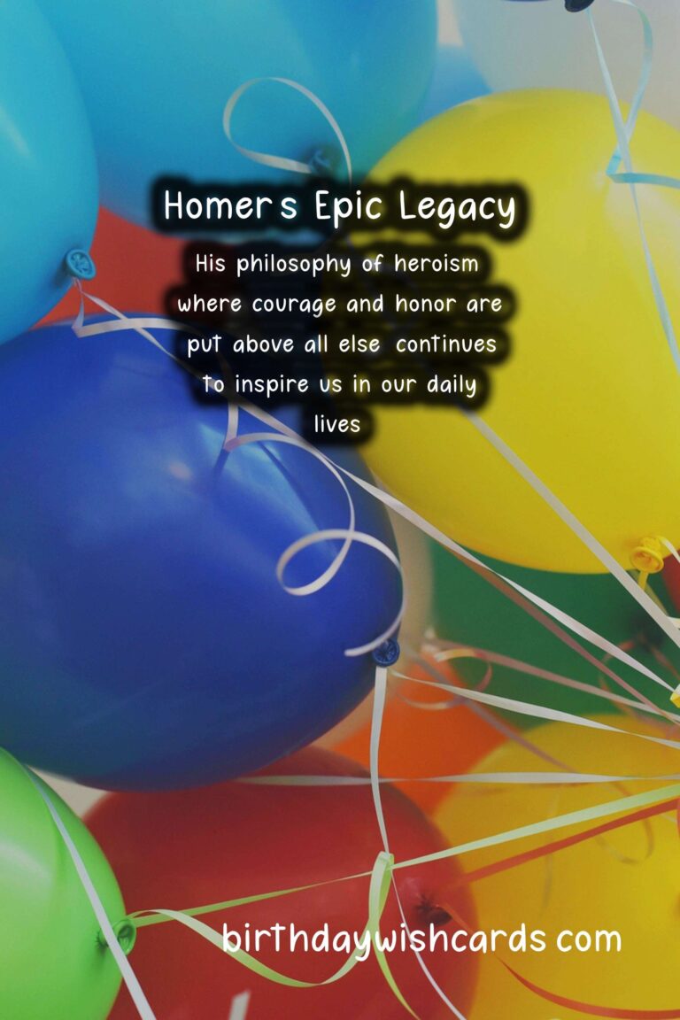 Homer Birthday Wishes: Epic Quotes and Mythological Glory