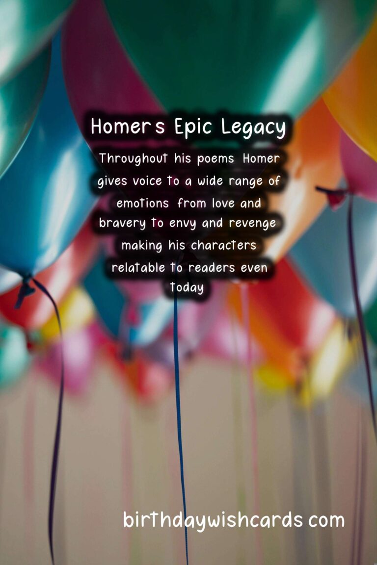 Homer Birthday Wishes: Epic Quotes and Mythological Glory