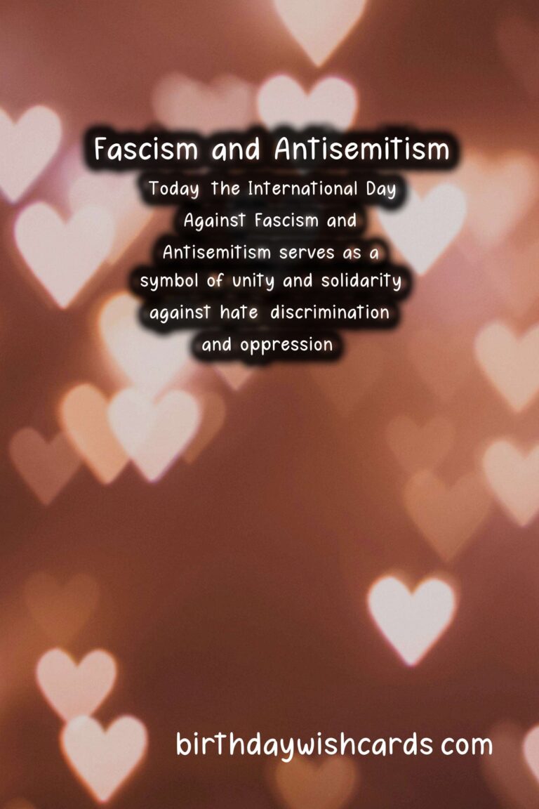 International Day Against Fascism and Antisemitism - April 13