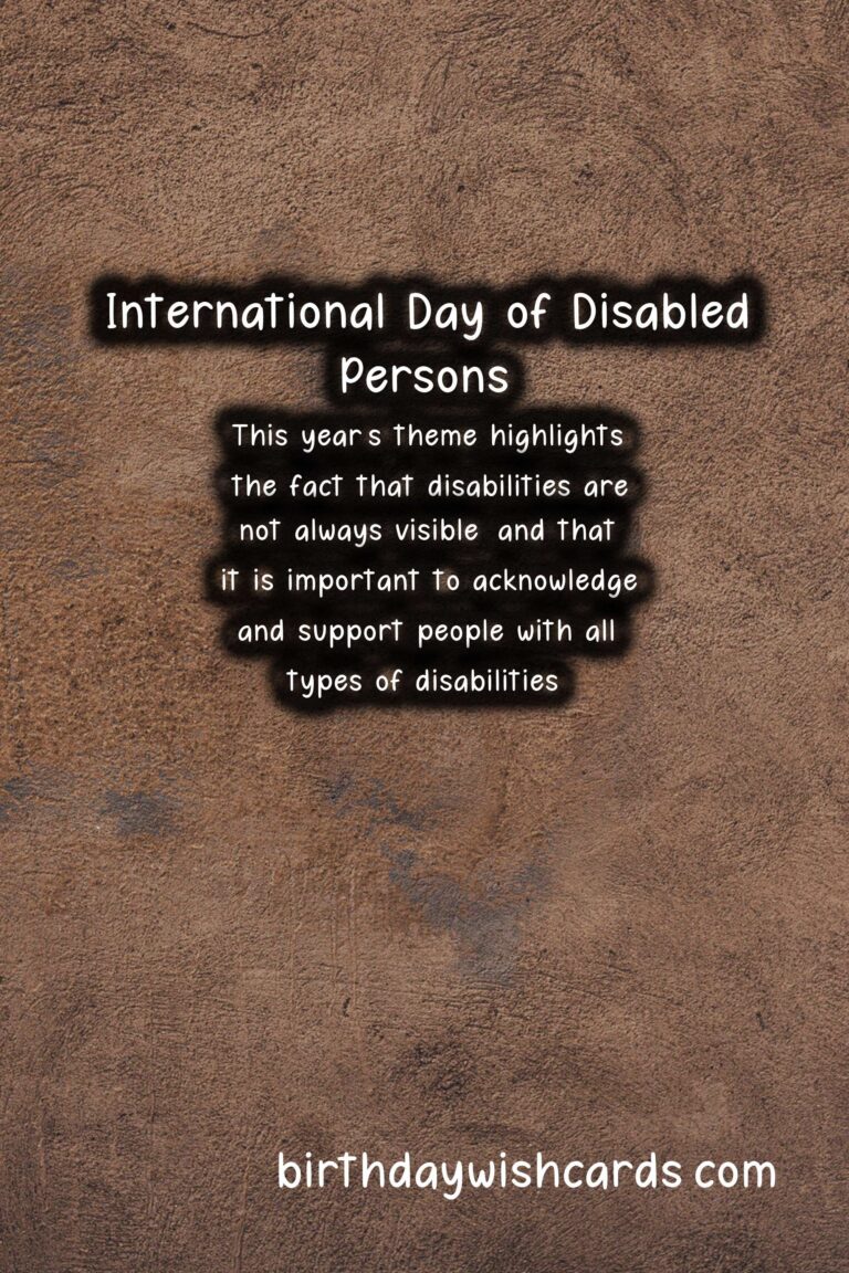 International Day of Disabled Persons: A Celebration of Diversity and Inclusion