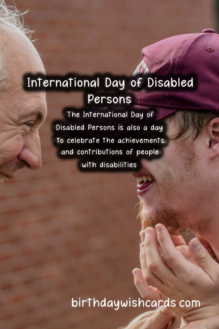 International Day of Disabled Persons: A Celebration of Diversity and Inclusion
