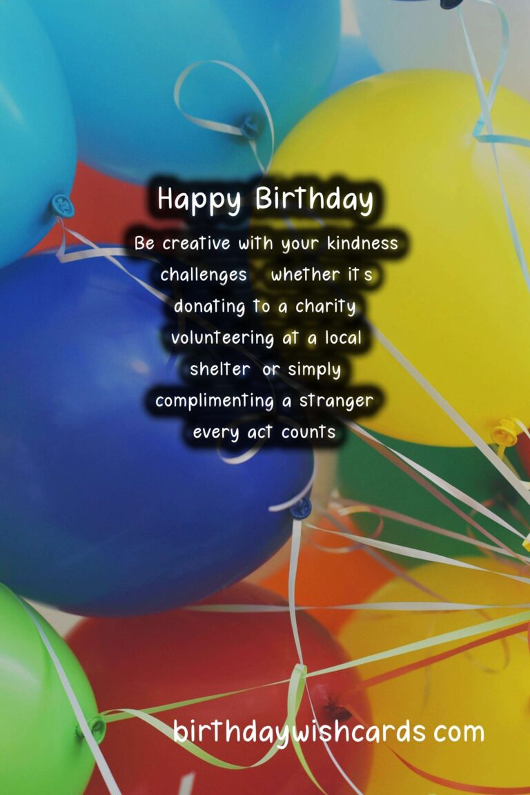 Kindness Challenge: Inspiring Others on Your Birthday