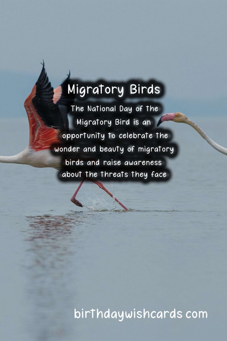 National Day of the Migratory Bird - January 12