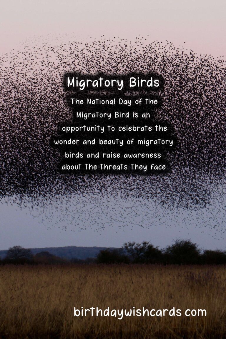 National Day of the Migratory Bird - January 12