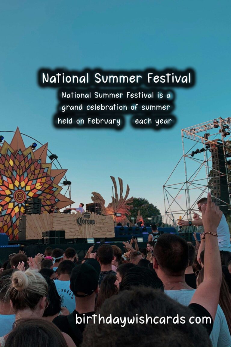 National Summer Festival – February 01
