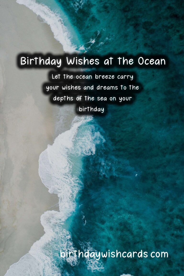 Ocean Birthday Wishes: Deep and Tranquil Celebrations