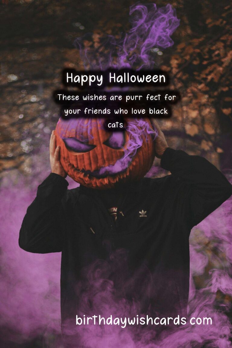October Birthday Wishes: Spooky Bats and Mysterious Black Cats