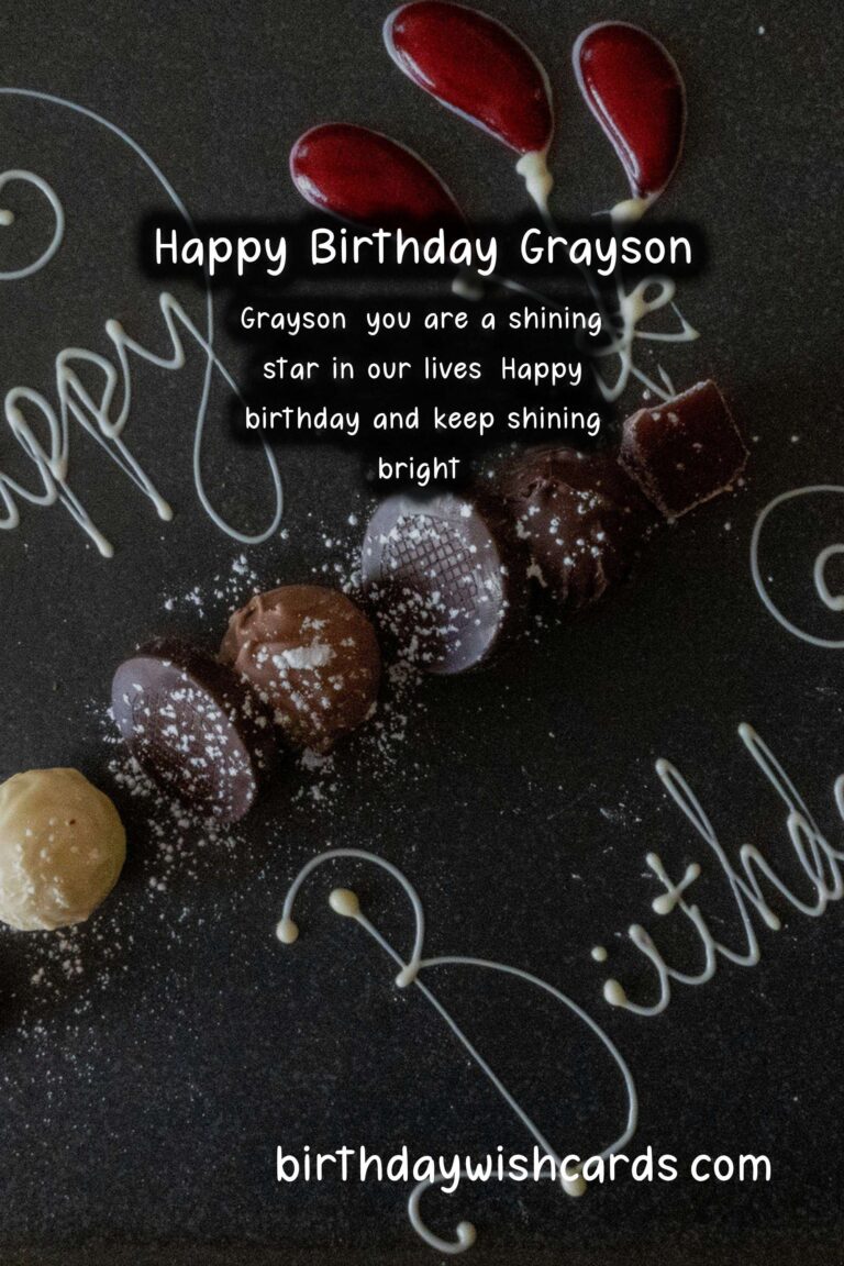Personalized Birthday Greetings for Grayson: Awesome Wishes and Images