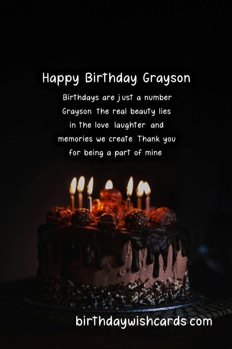 Personalized Birthday Greetings for Grayson: Awesome Wishes and Images