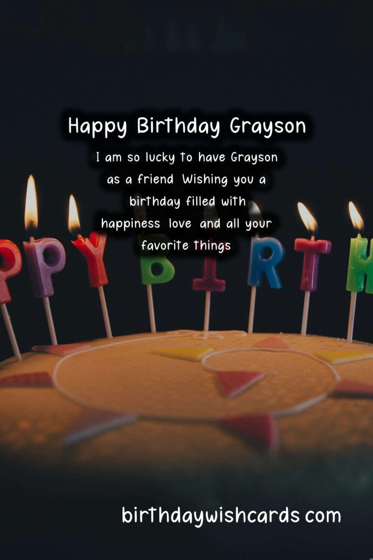 Personalized Birthday Greetings for Grayson: Awesome Wishes and Images