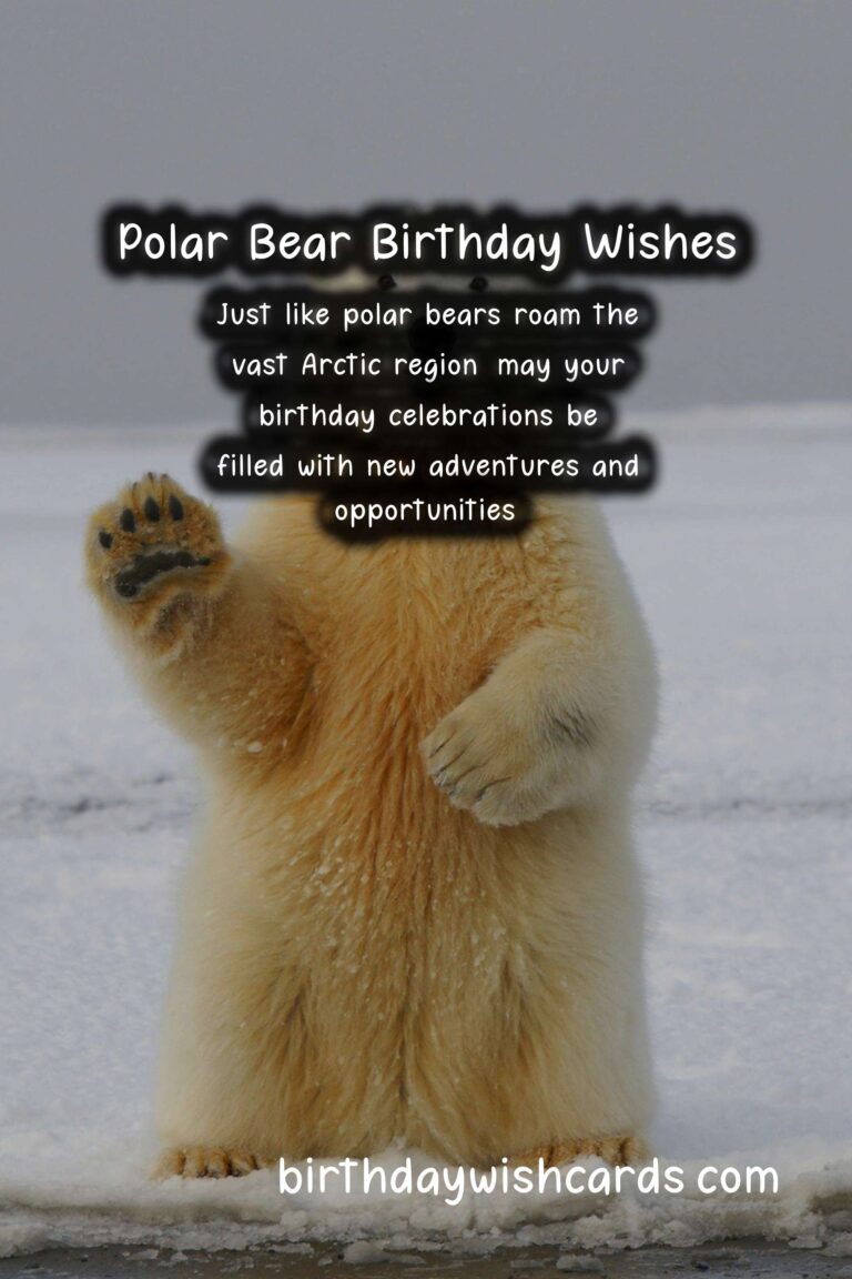 Polar Bear Birthday Wishes: Strong and Resilient Celebrations